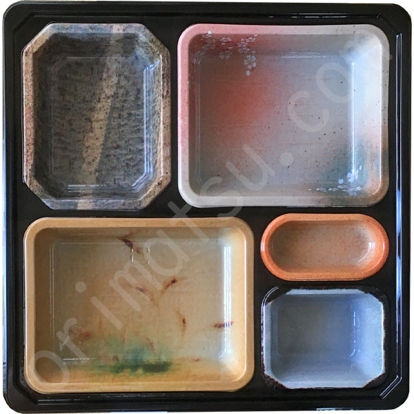 弁当容器 優膳 YN-500 陶器柄 高級 福助工業(株) - 包装資材、監視カメラ、LED照明を食品工場、飲食店、医療・介護へ｜(株)折松